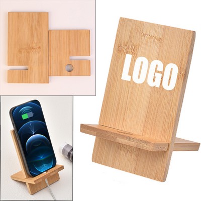 Bamboo Desktop Phone Stand