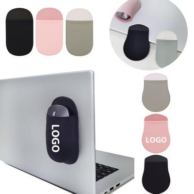 Portable Stick-On Mouse Pocket