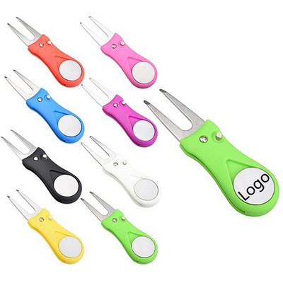 Stainless Steel Folding Golf Divot Repair Tool