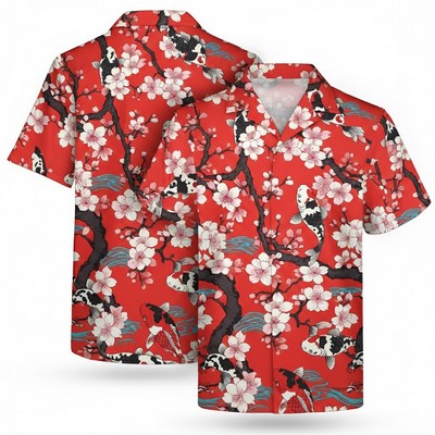 Custom Sublimated Cuban Collar Camp Shirt