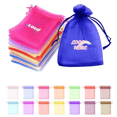 4x6" Organza Mesh Bags Drawstring