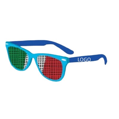 Custom Sticker Pinhole Funny Sunglasses