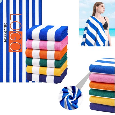 Double Sided Stripe Beach Towel