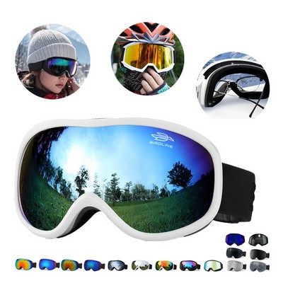 Spherical Anti-Fog UV400 Protection Ski Goggles