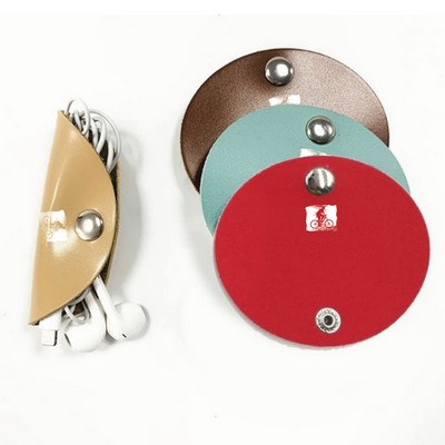 Leather Cable Organizer For Data Cords