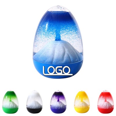 Eggshell Shaped Volcanic Liquid Hourglass