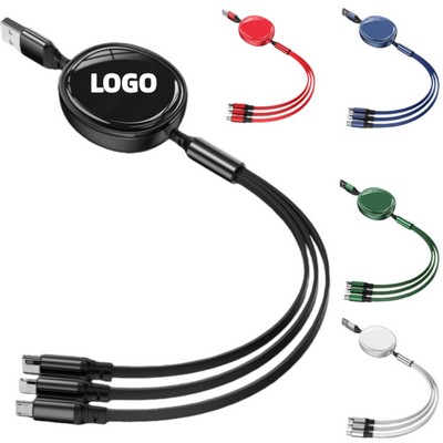 Retractable Triple Port Charging Cable