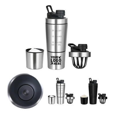 20 Oz. Double Layer Shaker Bottle