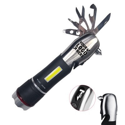 Multi Tool Safety Hammer with Light