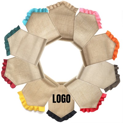 12" x 18" Wedding Festival Linen Garden Flag