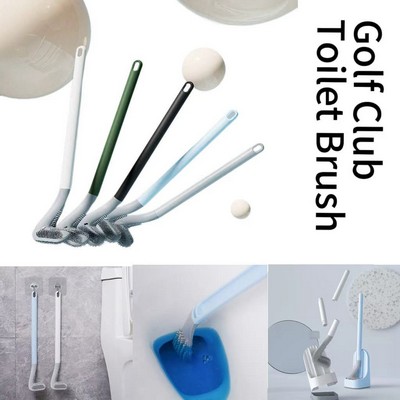 Golf Themed Soft Rubber Wall Mounted Toilet Brush w/Long Handle