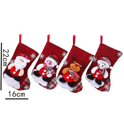 Christmas Holiday Hanging Ornaments Sock