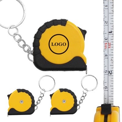 Portable Retractable Mini Tape Measure Keychain Pocket-sized Tool for Quick Measurements