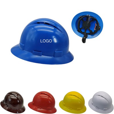 Wide Brim HDPE Safety Helmet