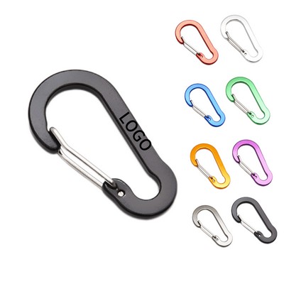 S-Shaped Aluminum Carabiner Clip For Everyday Use