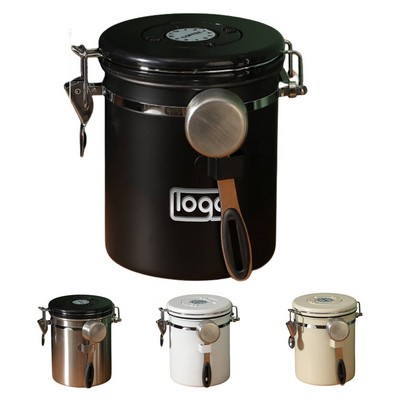 304 Stainless Steel Coffee Seal Storage Bucket