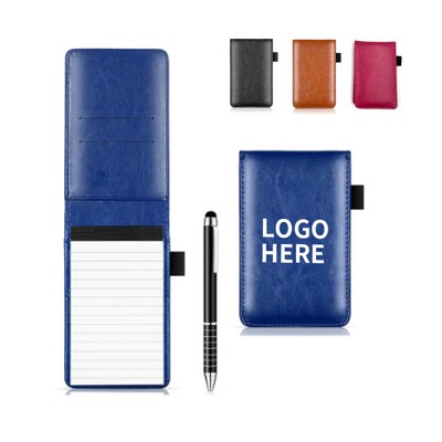 A7 Synthetic Leather Notebook with Stylus