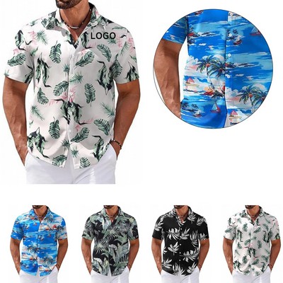 Men's Tropical Floral Beach Shirt