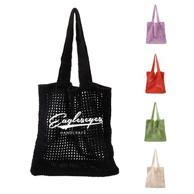 Knitted Hollow Woven Tote Bag