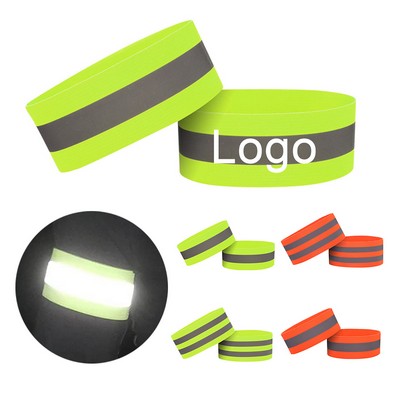 High Visibility Reflective Running Gear Wristbands Running Arm Wrist