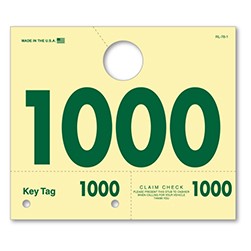 RL-78 3 & 4 Digit Service Dispatch Number Tag 1000-1999