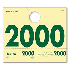 RL-78 3 & 4 Digit Service Dispatch Number Tag 2000-2999