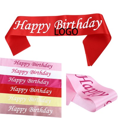 Birthday Party Sash