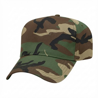 Olive Woodland Snapback Skate Cap