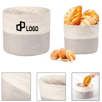 Dual-Tone 100% Cotton Bread Basket