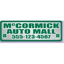 White Domed Auto Decal