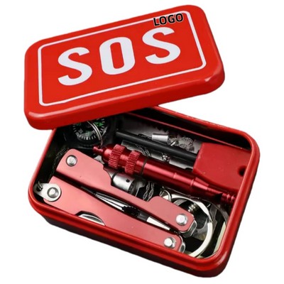 Outdoor Emergency Survival Kit Multi Tool Set Pack