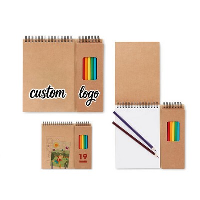 Colored Pencil Sketchbook Drawing Set