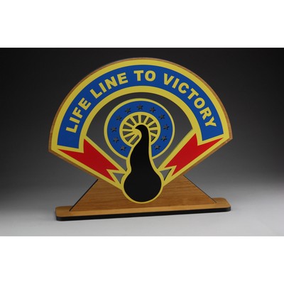 Hardwood Table Sign Centerpiece