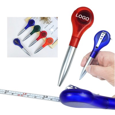 Ballpoint Pen With Tape Measure