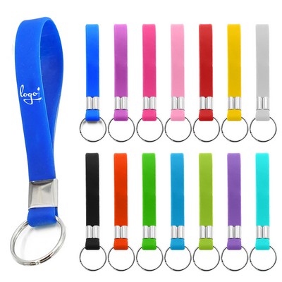 Silicone Wristband Bracelet Key Chain