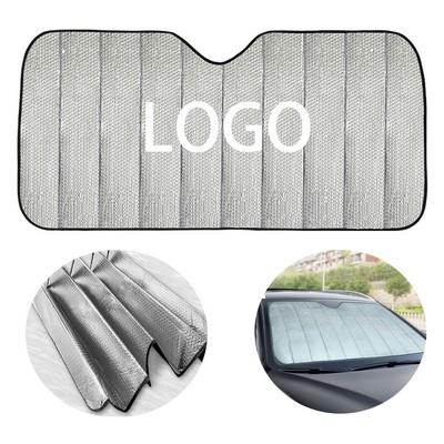Customized Printed Folding Car Visor Windshield Sun Shade