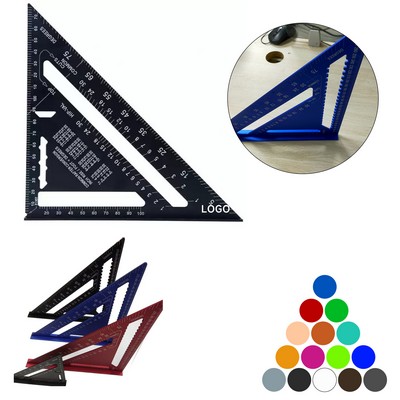 7" Aluminum Ruler Triangle Carpenter Layout Tool