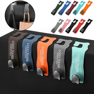 Multi - functional Leather Car Seat Back Hook
