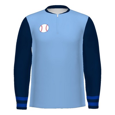 FreeStyle Sublimated Long Sleeve Woven 1/2 Zip