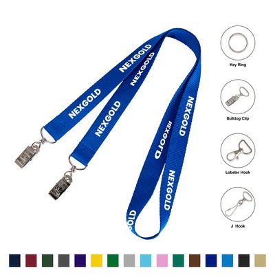 3/4" Dye Sublimated Lanyard With Safety Breakaway & Plastic J-Hook