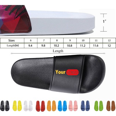 Custom Unisex Thick-Sole Slippers with Anti-Slip Grip