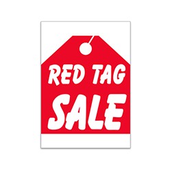 "RED TAG SALE" Underhood Sign