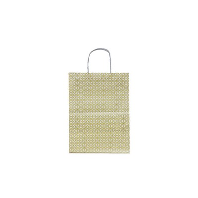 Medium Designs on White Kraft Paper Shopping Bag