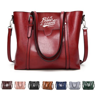 Lady Leather Tote Bag