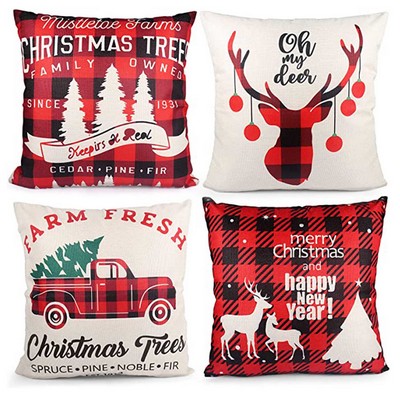 Linen Christmas Pillowcase