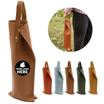Stylish Leather Wine Carrier