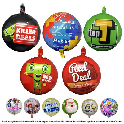 18" Custom Printed Foil Balloon