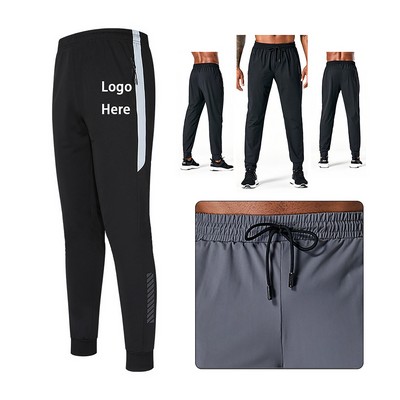 Men's Spring Summer Quick-Dry Stretch Tapered Training Pants