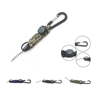 Paracord Keychain with Carabiner