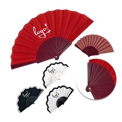 Custom Design Full Color Folding Paper Fan
